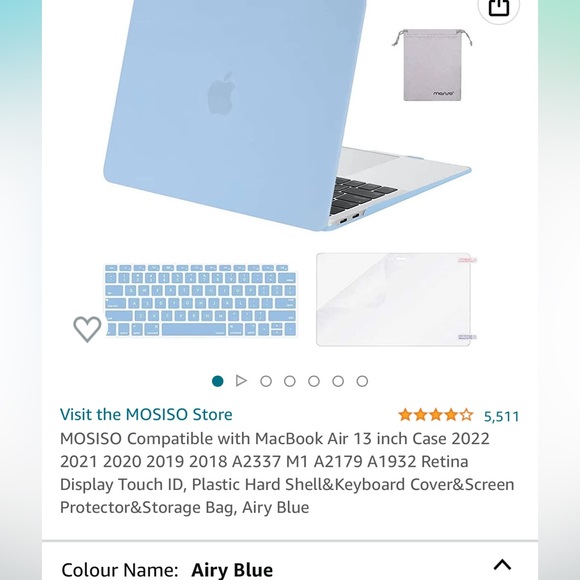 MacBook Air 13 inch Laptop Case - Picture 1 of 4